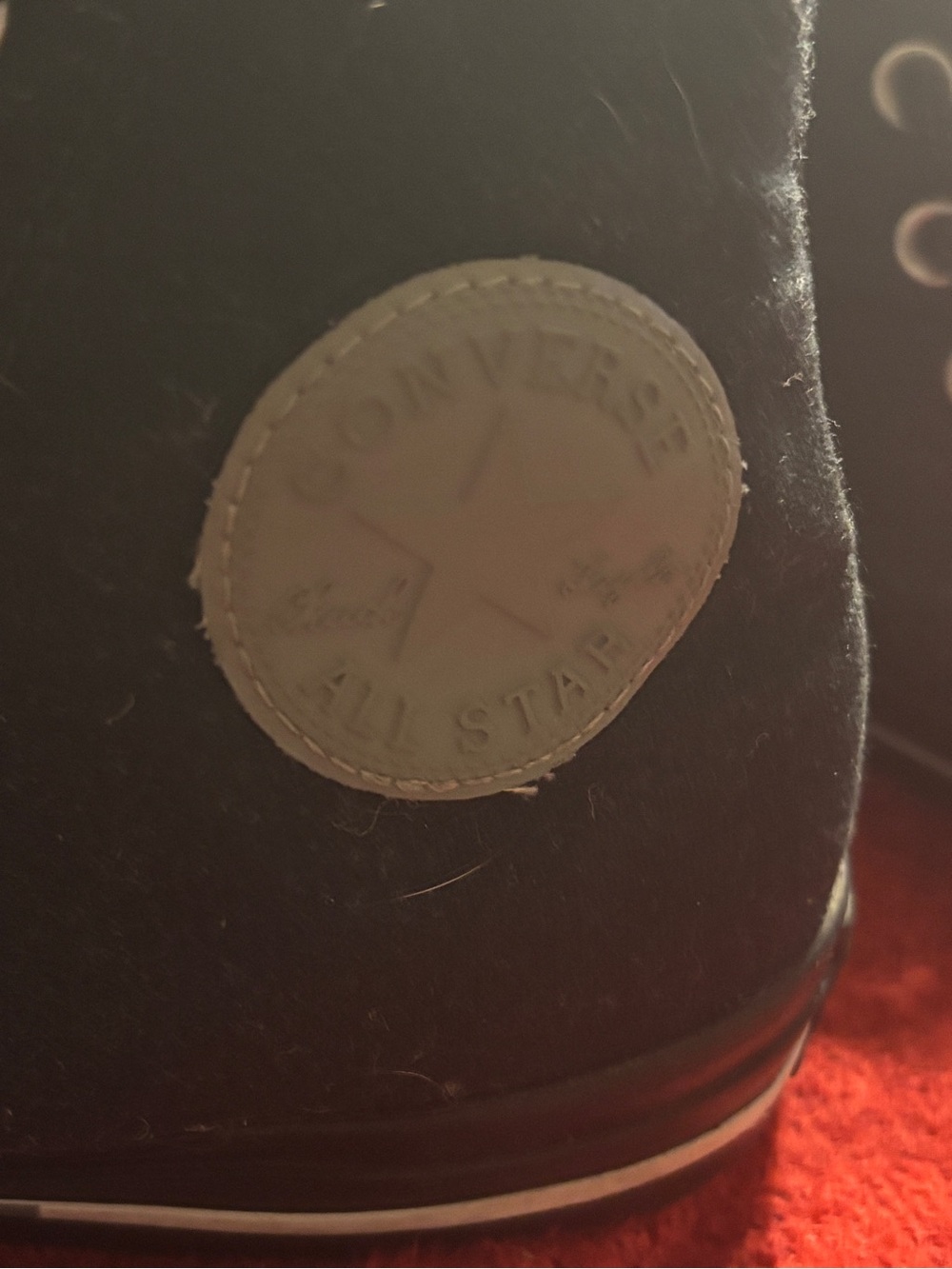 Converse Chuck Taylor Black High-Top Sneakers with gray logo Women’s 9/Men’s 7 - Picture 3 of 7